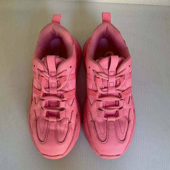 Steve Madden Girl Wave Pink Chunky Platform Sneakers Size 6 Y2K  Festival - Picture 5 of 10